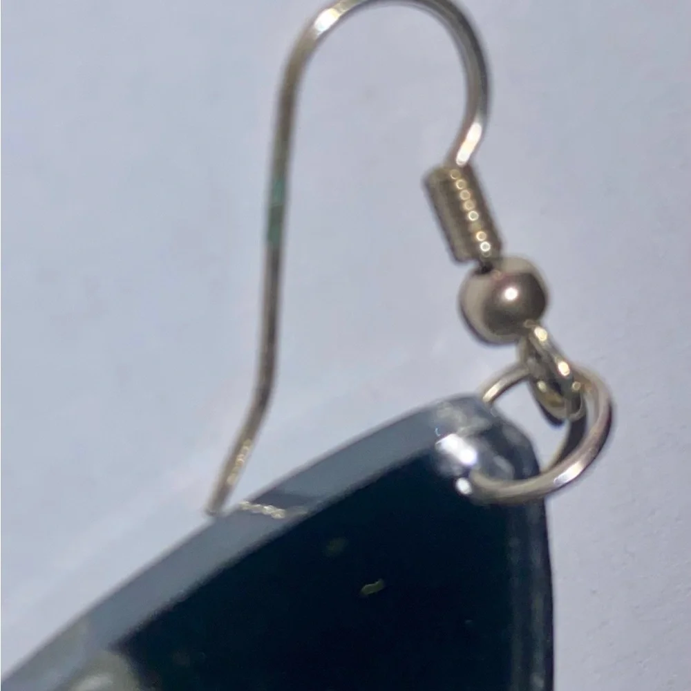 Tatty DeViNe acrylic ironing earrings mirrored sparkly earrings NEW in box iron